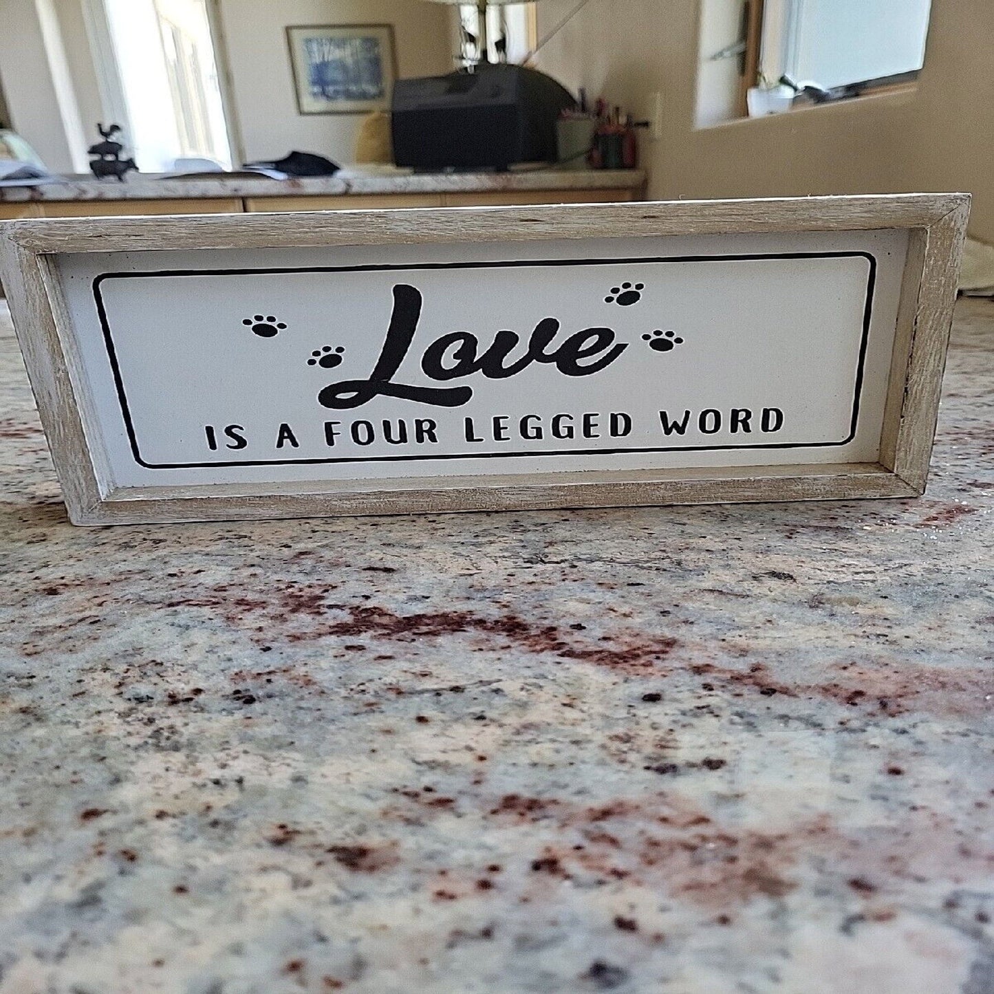 Decorative Wooden Sign -  'Love Is A Four-Legged Word'